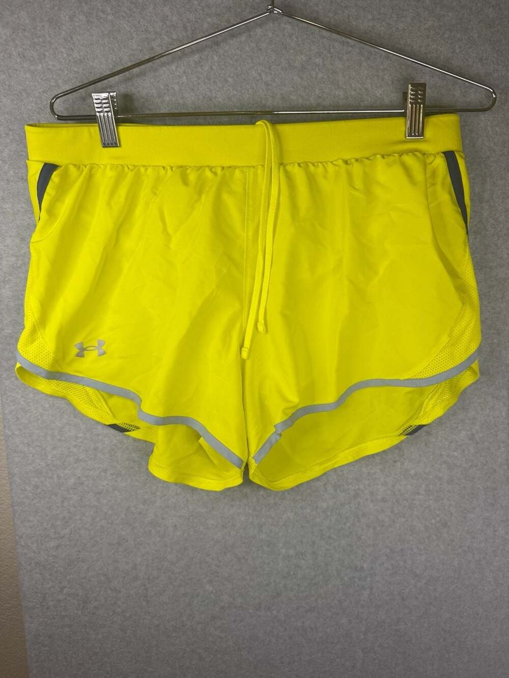 Under Armour Women's Fly By 2.0 Running Shorts Yellow Size Large